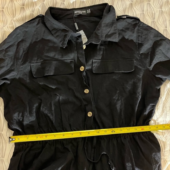 Pretty Little Thing Black Romper, US 14 - Picture 8 of 11